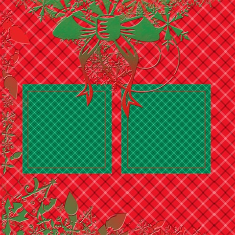 1 Of 2 Red Xmas Scrapbook Page By Ivelyn 12 x12  Scrapbook Page - 1