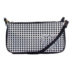 Black hearts - Shoulder Clutch Bag