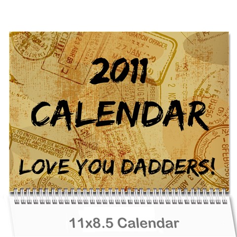 Dad Calendar By Cori Cover