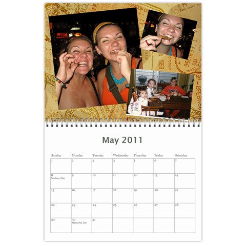 Dad Calendar By Cori May 2011