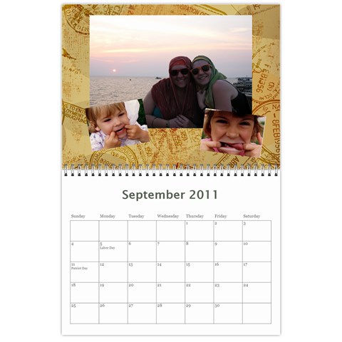 Dad Calendar By Cori Sep 2011