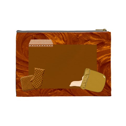 Bakers Dozen Large Cosmetic Bag By Lisa Minor Back