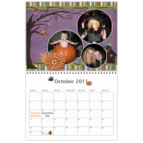 Moms Calendar 2011 By Angeline Petrillo Oct 2011