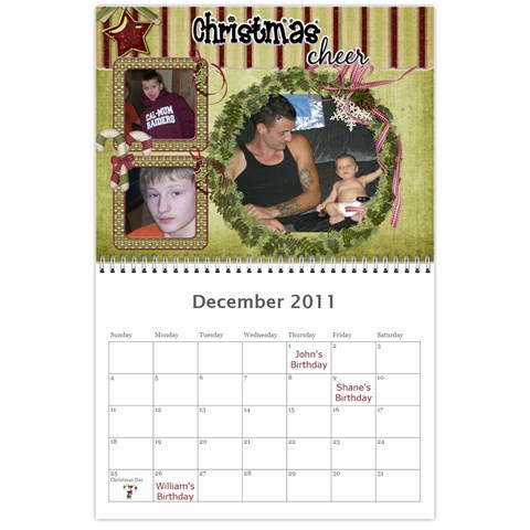 Moms Calendar 2011 By Angeline Petrillo Dec 2011