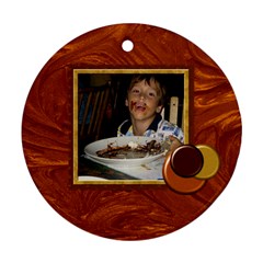 Who Doesn t Love Chocolate? Bakers Dozen ornament 1 - Round Ornament (Two Sides)