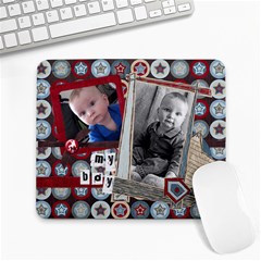 my boy all star mousepad - Large Mousepad