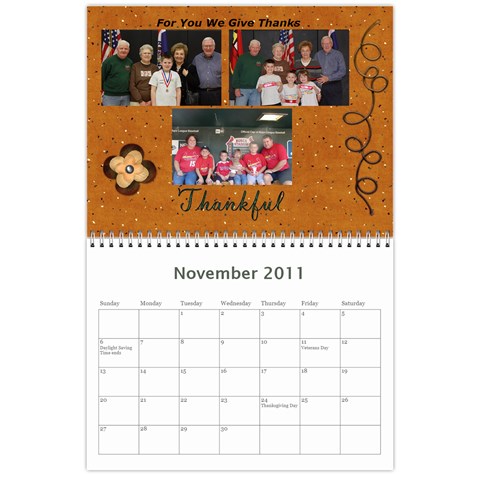 2011 Calendar By Bridget Nov 2011