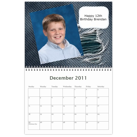 2011 Calendar By Bridget Dec 2011