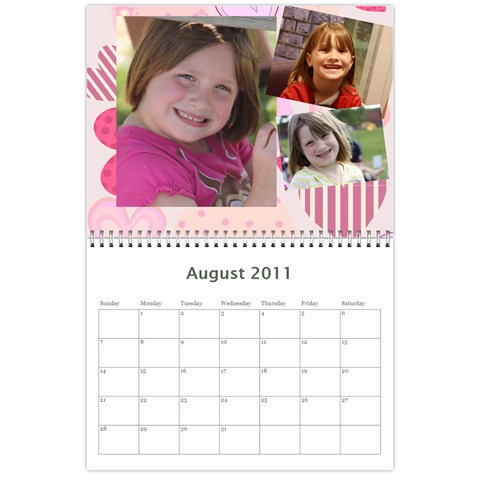 2011 Calendar By Bridget Aug 2011