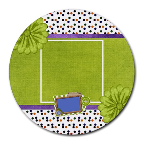 Aatb Round Mousepad 1 By Lisa Minor 8 x8  Round Mousepad - 1