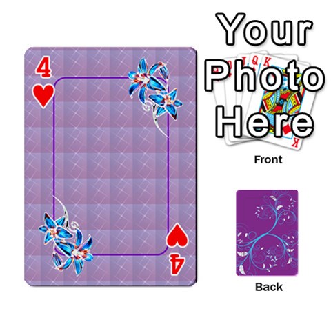 Playing Cards 54 Designes By Galya Front - Heart4