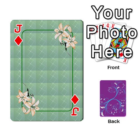 Jack Playing Cards 54 Designes By Galya Front - DiamondJ