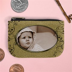 Golden Oval Mini Coin Purse