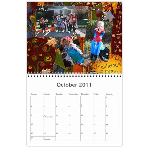 Calander 2011 By Adene Oct 2011
