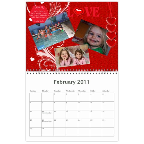Calander 2011 By Adene Feb 2011