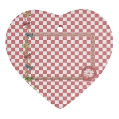 Pips 2 sided heart ornament 1 - Heart Ornament (Two Sides)