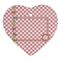 Pips 2 sided heart ornament 1 - Heart Ornament (Two Sides)