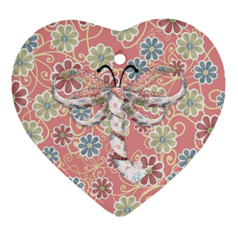 Pips 2 Sided Heart Ornament 2 By Lisa Minor Back