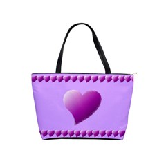 Purple hearts bag - Classic Shoulder Handbag Purple hearts bag - Classic Shoulder Handbag