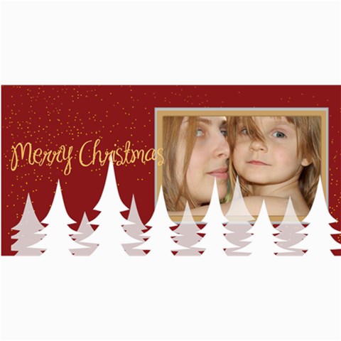 Happy Holiday By Wood Johnson 8 x4  Photo Card - 1