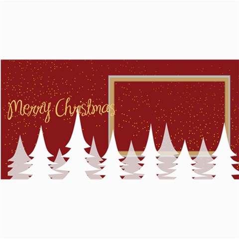 Happy Holiday By Wood Johnson 8 x4  Photo Card - 6
