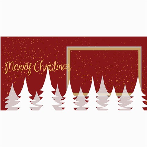 Happy Holiday By Wood Johnson 8 x4  Photo Card - 8