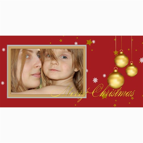 Merry Christmas By Wood Johnson 8 x4  Photo Card - 2