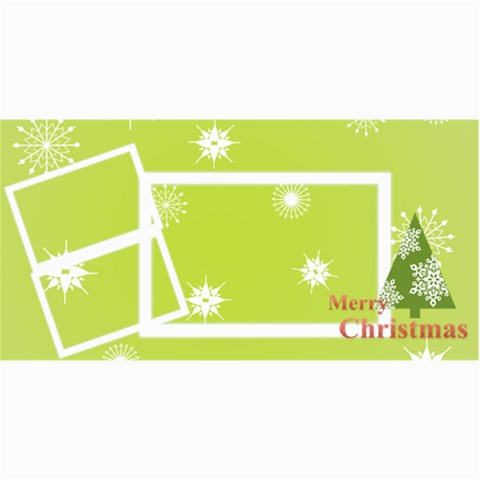 Merry Christmas By Wood Johnson 8 x4  Photo Card - 8