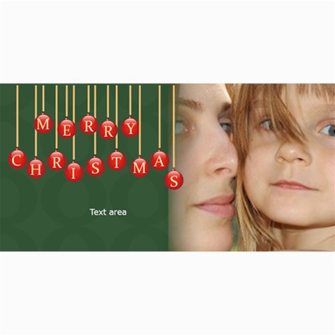 Merry Christmas By Wood Johnson 8 x4  Photo Card - 4