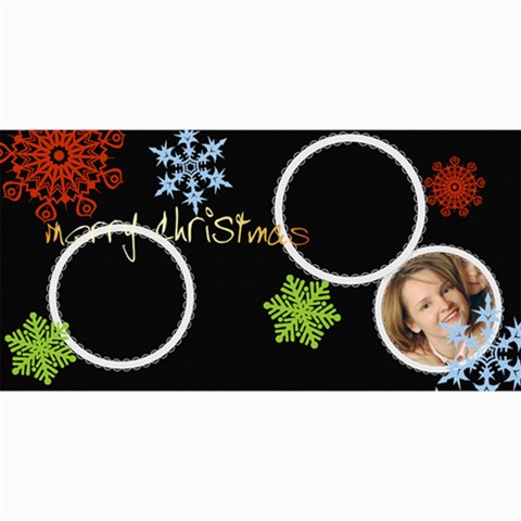Merry Christmas By Wood Johnson 8 x4  Photo Card - 2