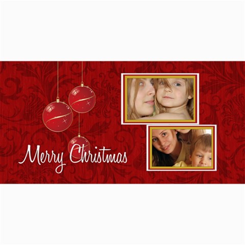 Merry Christmas By Wood Johnson 8 x4  Photo Card - 2