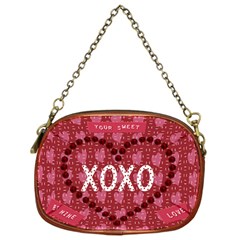 hugs and kisses purse for valentines gift - Chain Purse (One Side)