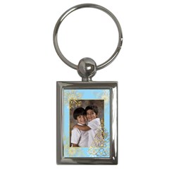 Gold Xmas Tree Keychain