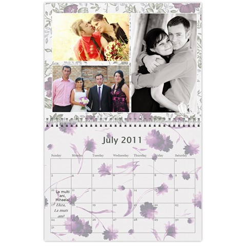 Calendar Eliza By Damaris Jul 2011
