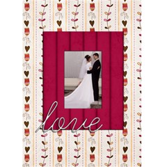 love Valentines Card - Greeting Card 5  x 7 