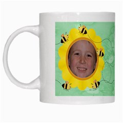 Grandma s Sweet Honey  Bees Green - White Mug