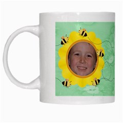 Grandma s Sweet Honey  Bees Green - White Mug