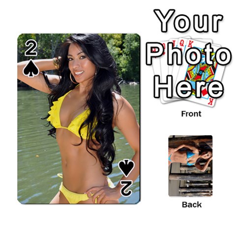 Bikini Cards By Kesma Front - Spade2