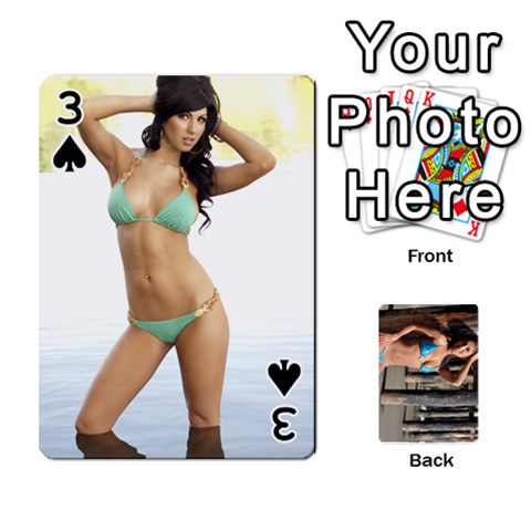 Bikini Cards By Kesma Front - Spade3