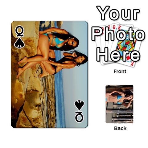 Queen Bikini Cards By Kesma Front - SpadeQ
