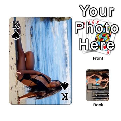 King Bikini Cards By Kesma Front - SpadeK
