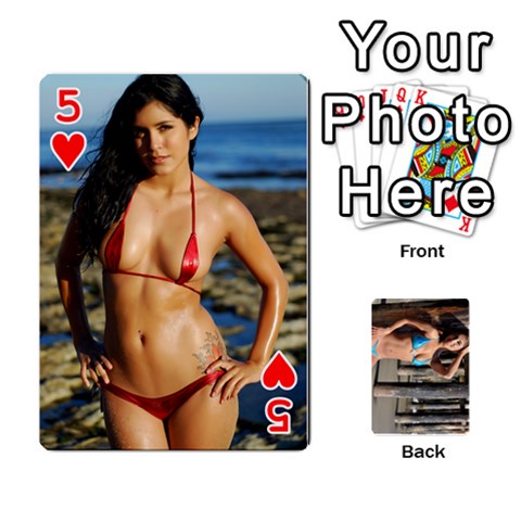 Bikini Cards By Kesma Front - Heart5