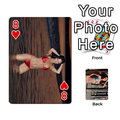 Bikini Cards By Kesma Front - Heart8
