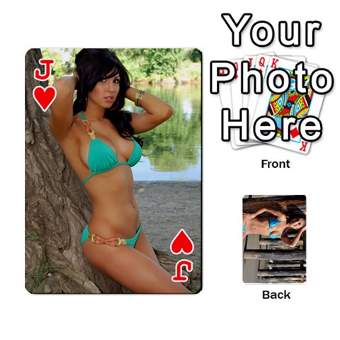 Jack Bikini Cards By Kesma Front - HeartJ