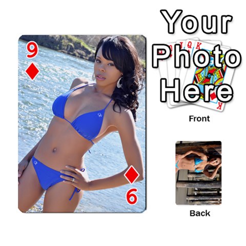 Bikini Cards By Kesma Front - Diamond9