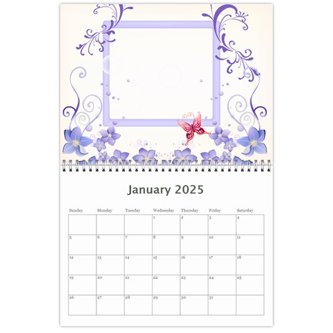 Flower Calendar By Wood Johnson Jan 2025