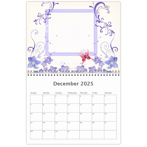 Flower Calendar By Wood Johnson Dec 2025