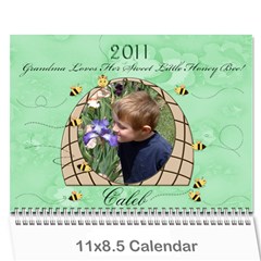 Grandma Loves Her Sweet Honey Bee2 2011 - Wall Calendar 11  x 8.5  (12-Months)