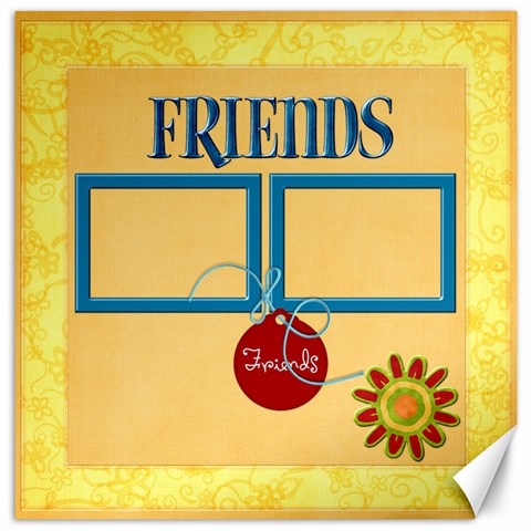 Friends 16x16 Canvas By Lisa Minor 15.2 x15.41  Canvas - 1