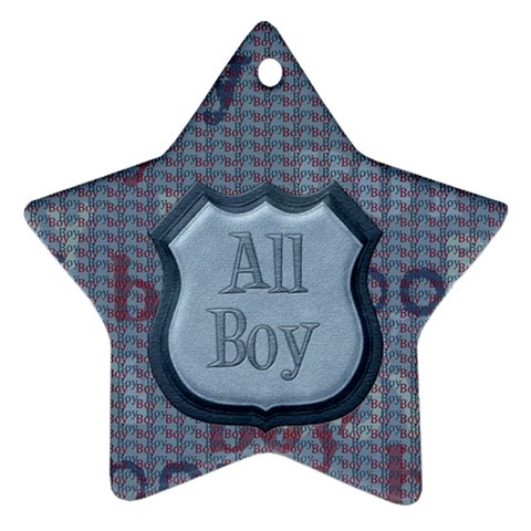 Small Fry 2 Sided Star Ornament By Lisa Minor Back